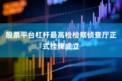 股票平台杠杆最高检检察侦查厅正式挂牌成立
